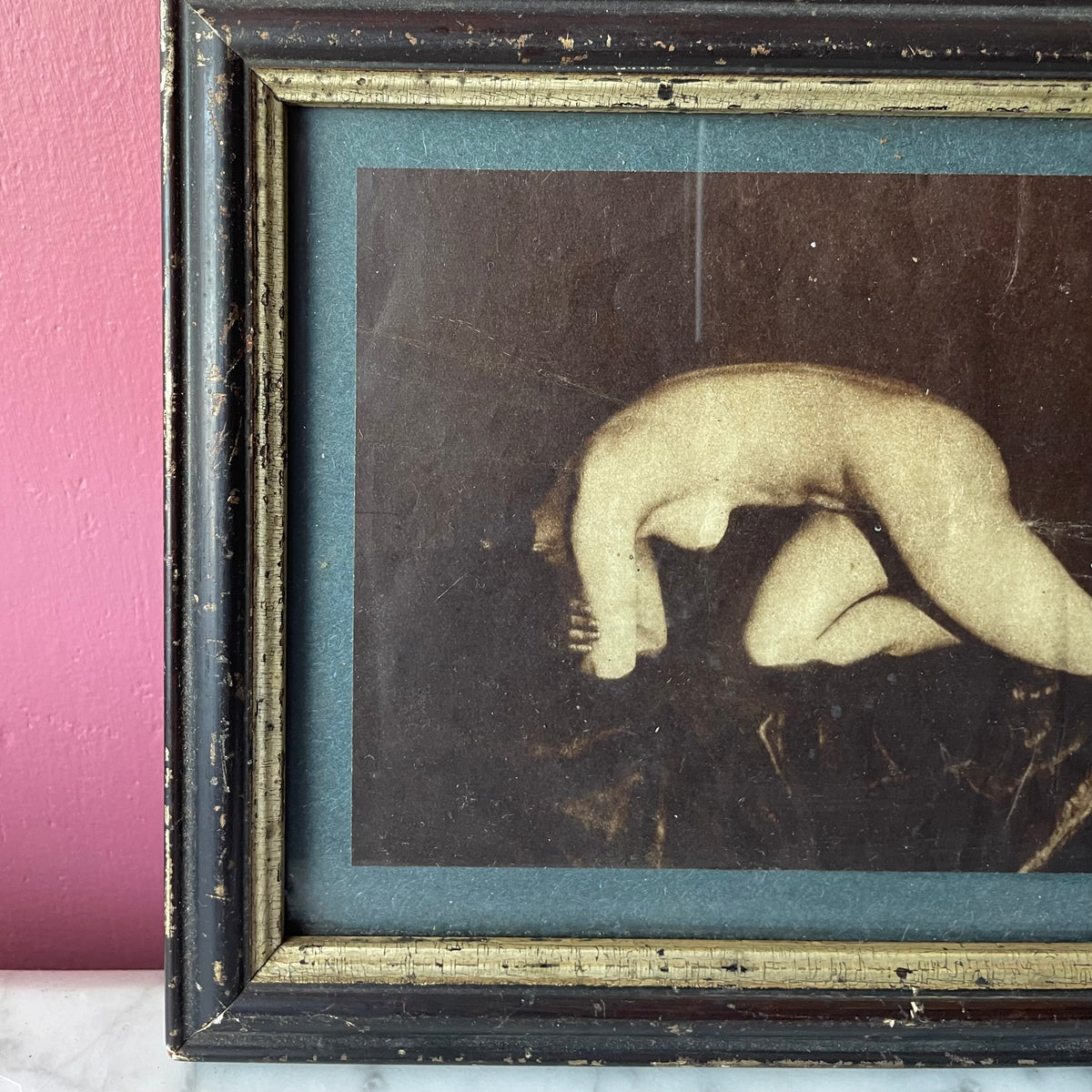 Antique Art Deco Framed Nude