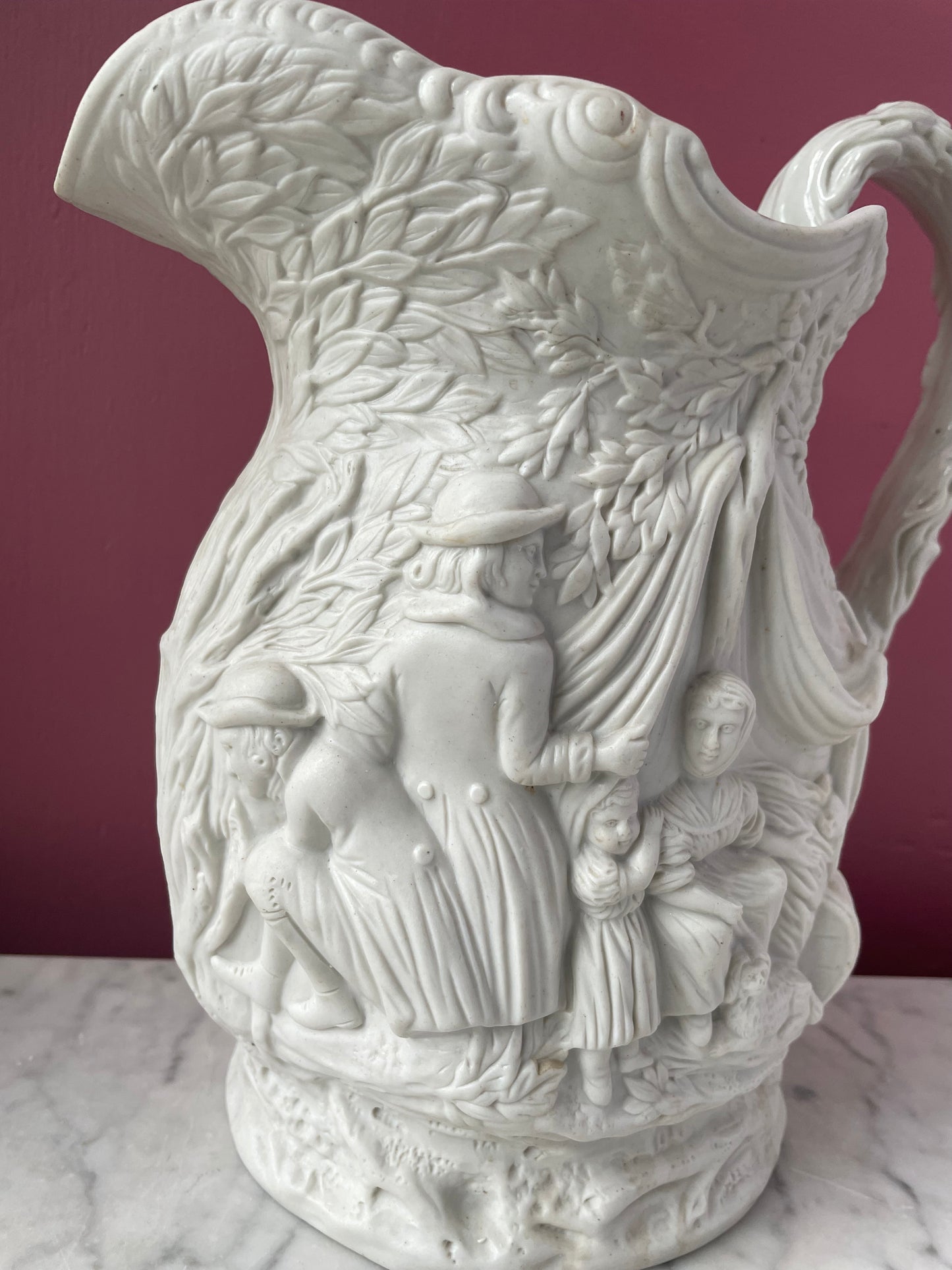 Antique Witch | Jones & Walley Stoneware Pitcher | “Gipsey” Pattern