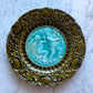 Victorian Majolica Plate with Putti & Foliage