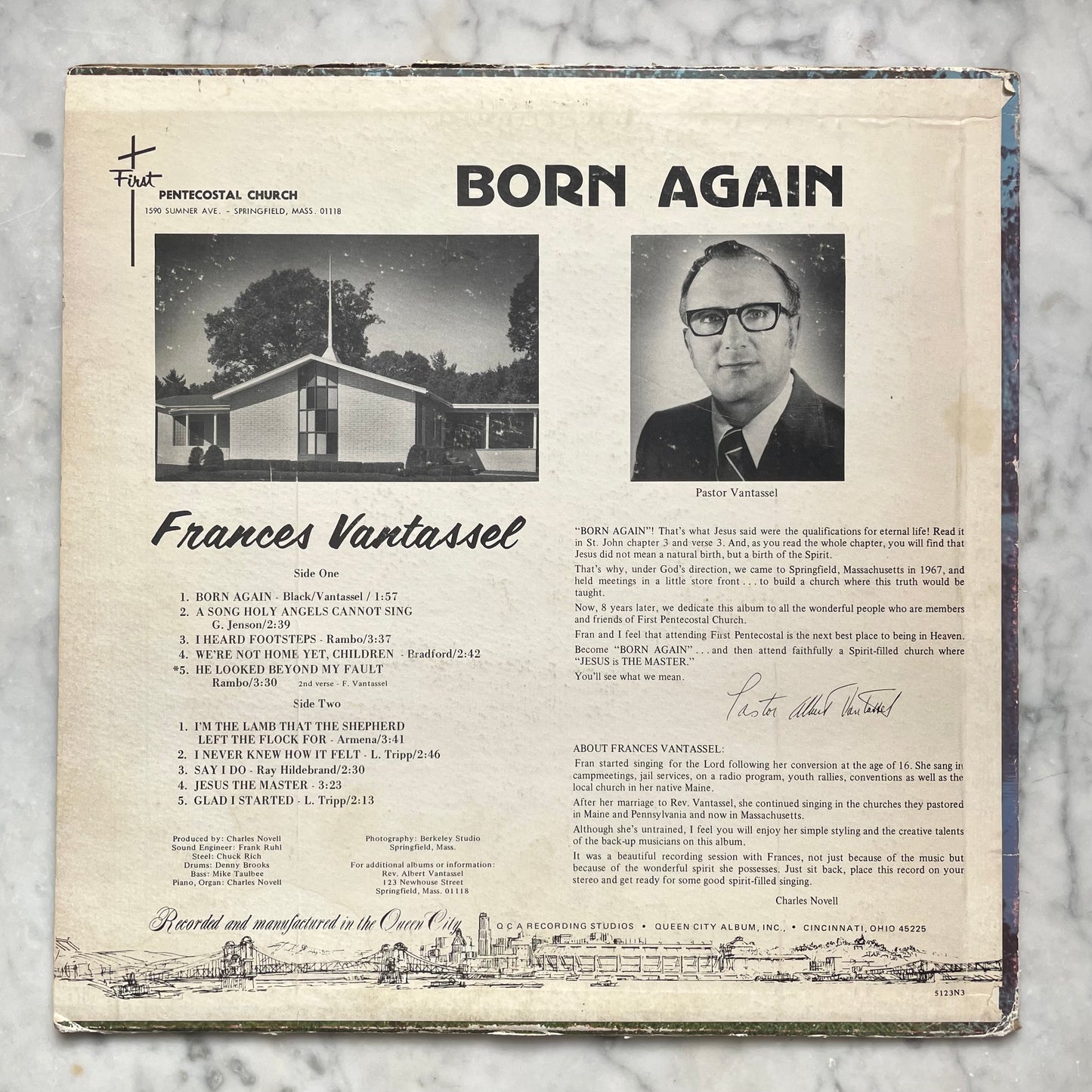 Born Again by Frances Vantassel | Vintage Pentecostal Record | 1975