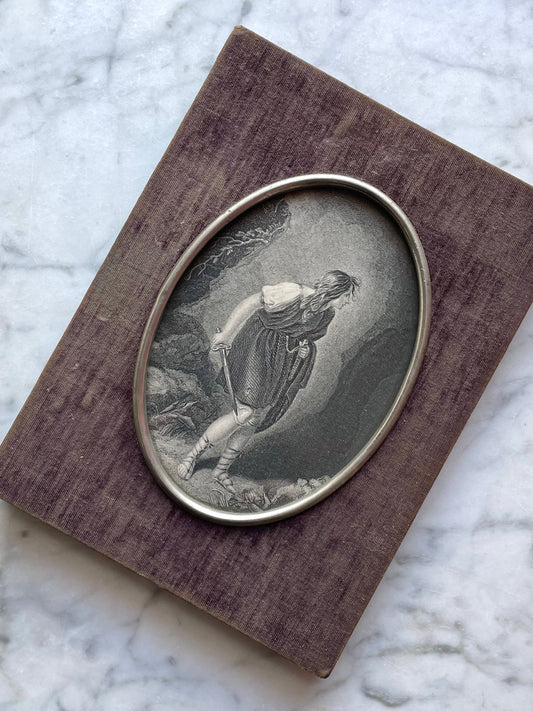 Cymbeline | Victorian Engraving in Velvet Frame