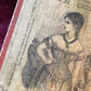 Victorian Corset Ad on Wooden Board