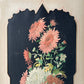 Large Victorian Floral Lithograph in Black Aesthetic Movement Frame