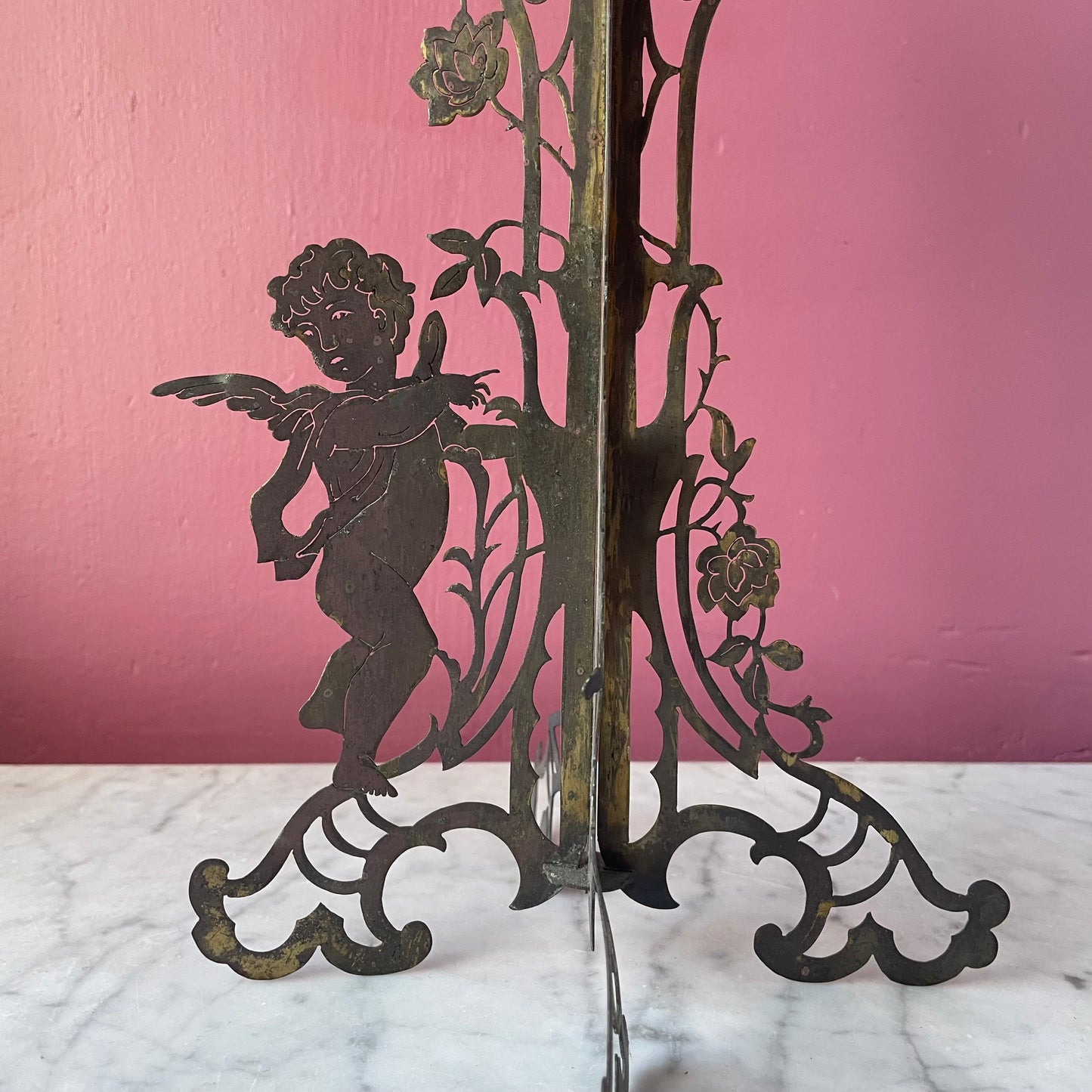 1930s Rose & Cupid Candelabras