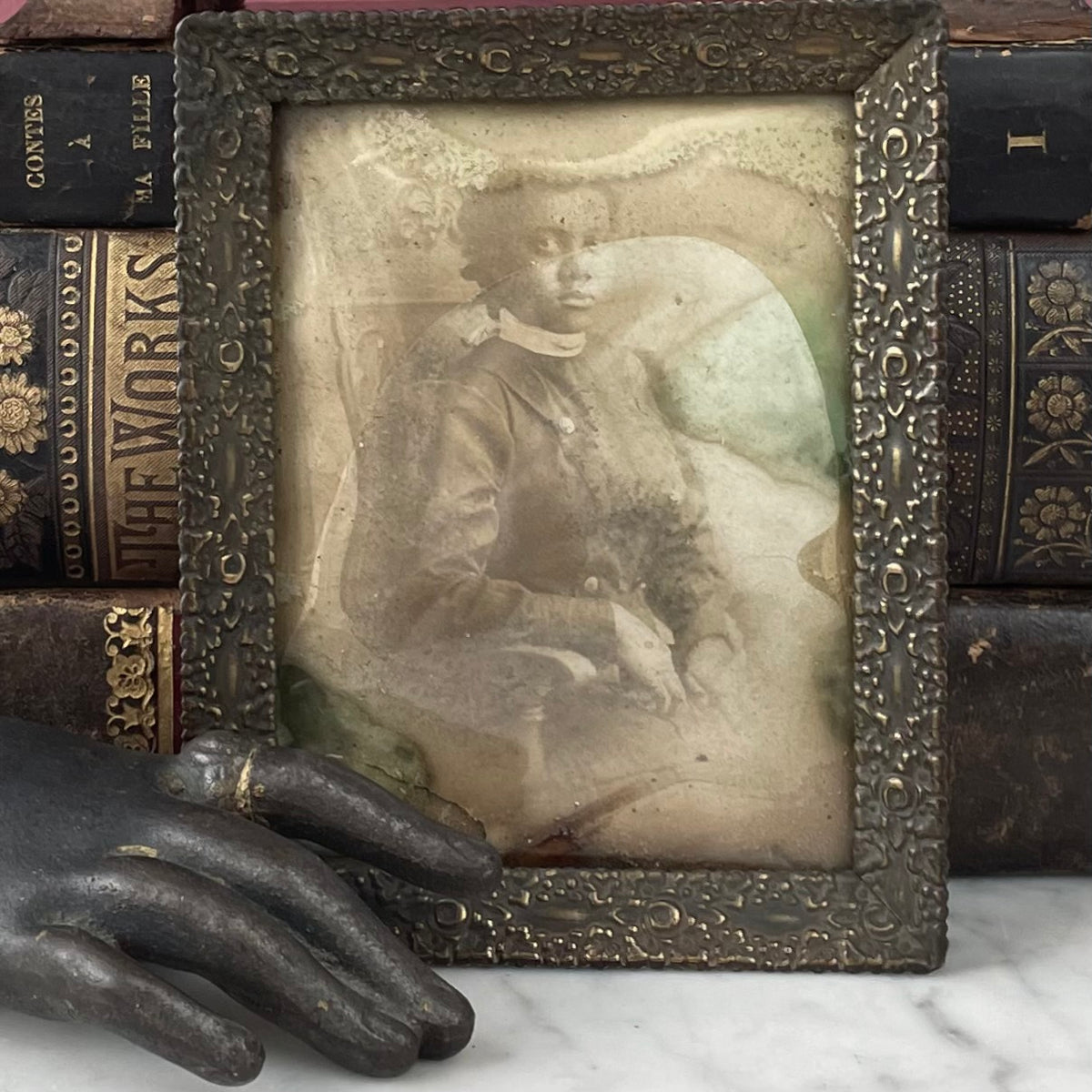 Victorian Miniature Portrait of a Young Black Girl