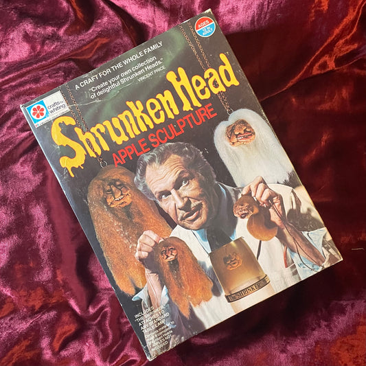 Vincent Price | Shrunken Head Apple Sculpture Kit | Milton Bradley | 1975