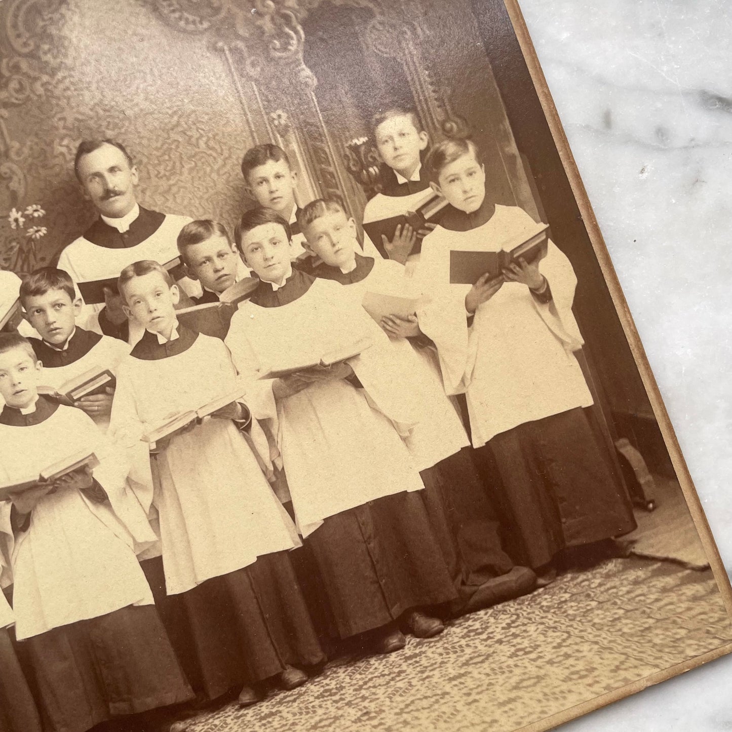 Antique Choir Boy Cabinet Card