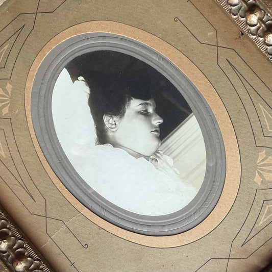 Antique Framed Post Mortem Photo