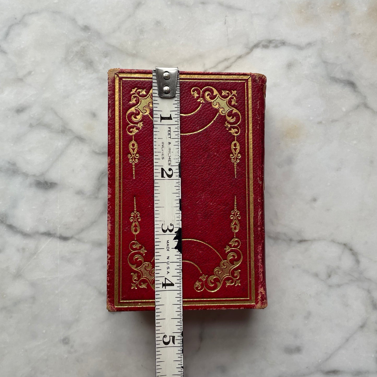 Victorian Miniature Leather Prayer Book | English & German