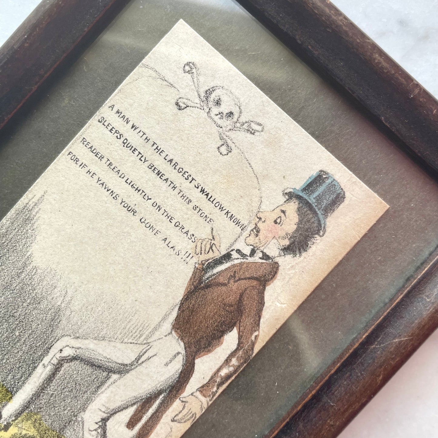 Death & the Dandy | 19th Century Gravestone Cartoon