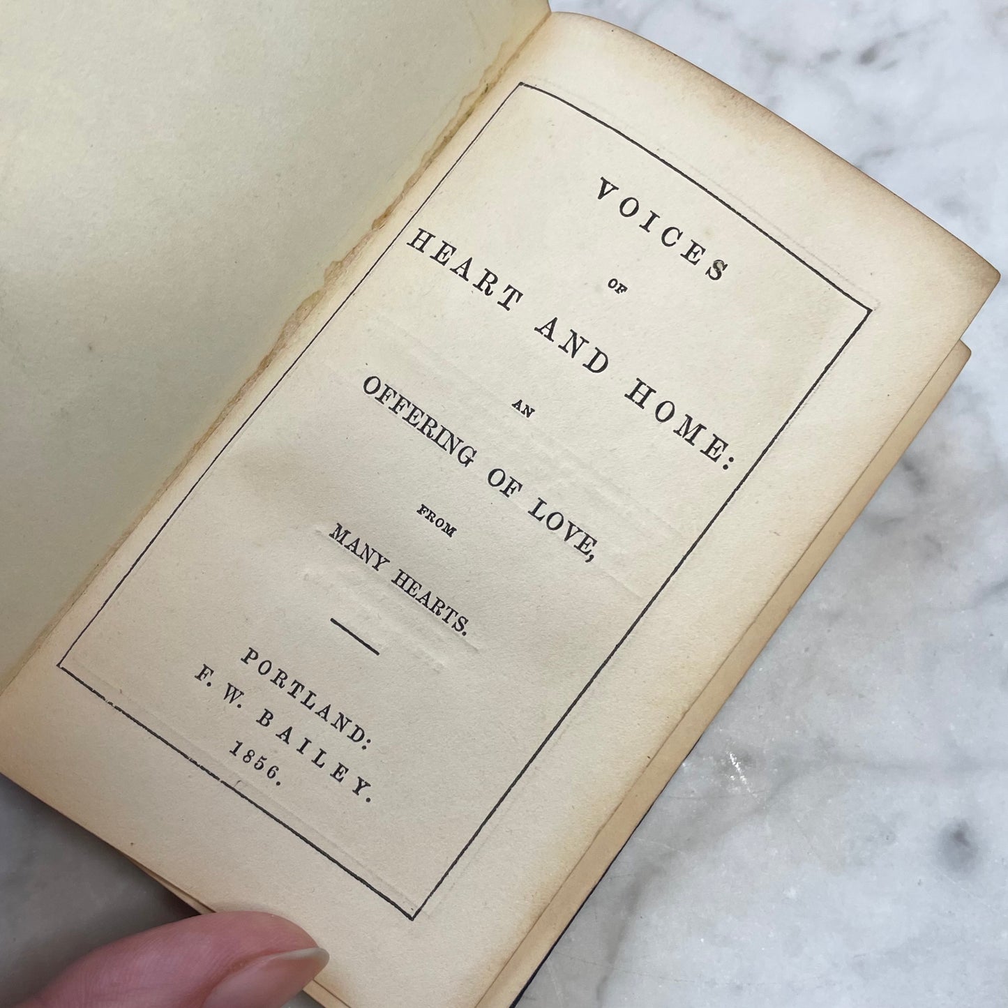 Voices from Heart & Home, 1856 | An Offering of Love from Many Voices