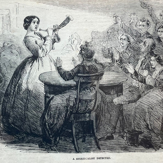Victorian Spiritualism Cartoon | A Spiritualist Detected!