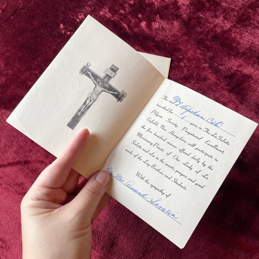 Vintage Funeral Cards | Our Lady of La Salette