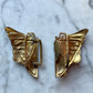 Art Nouveau Butterfly Belt Buckle with Snake
