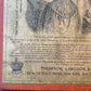Victorian Corset Ad on Wooden Board