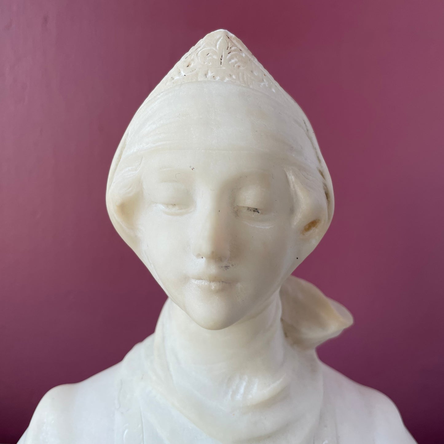 Antique Art Nouveau Bust | Italian Marble