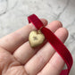 Antique Heart Locket on Velvet Choker