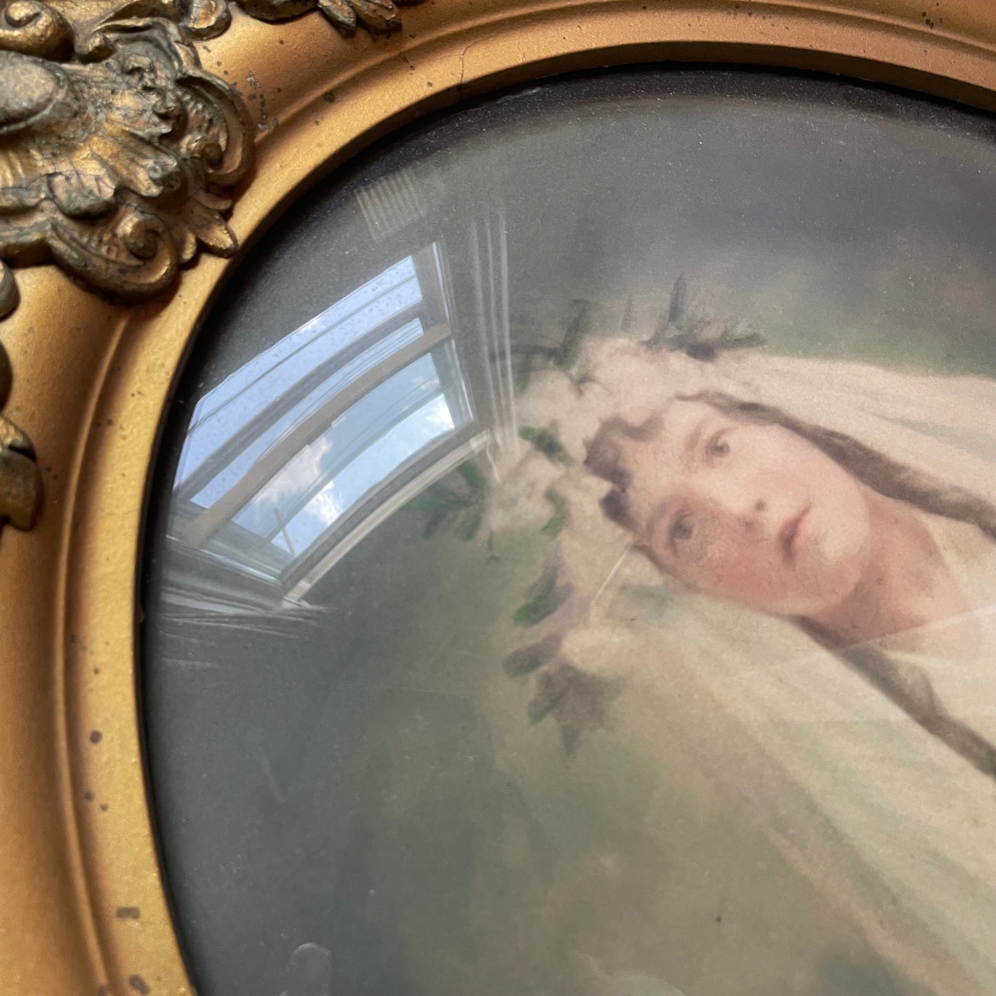 First Communion | Antique Solar Enlargement