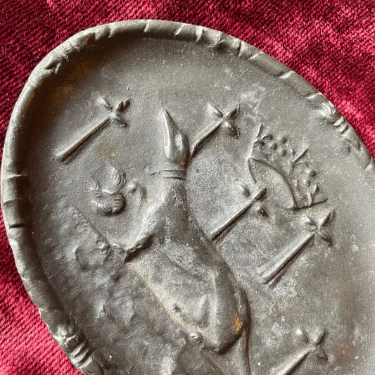 Anne of Brittany Heraldric Crest Jewelry Tray or Vide Poche