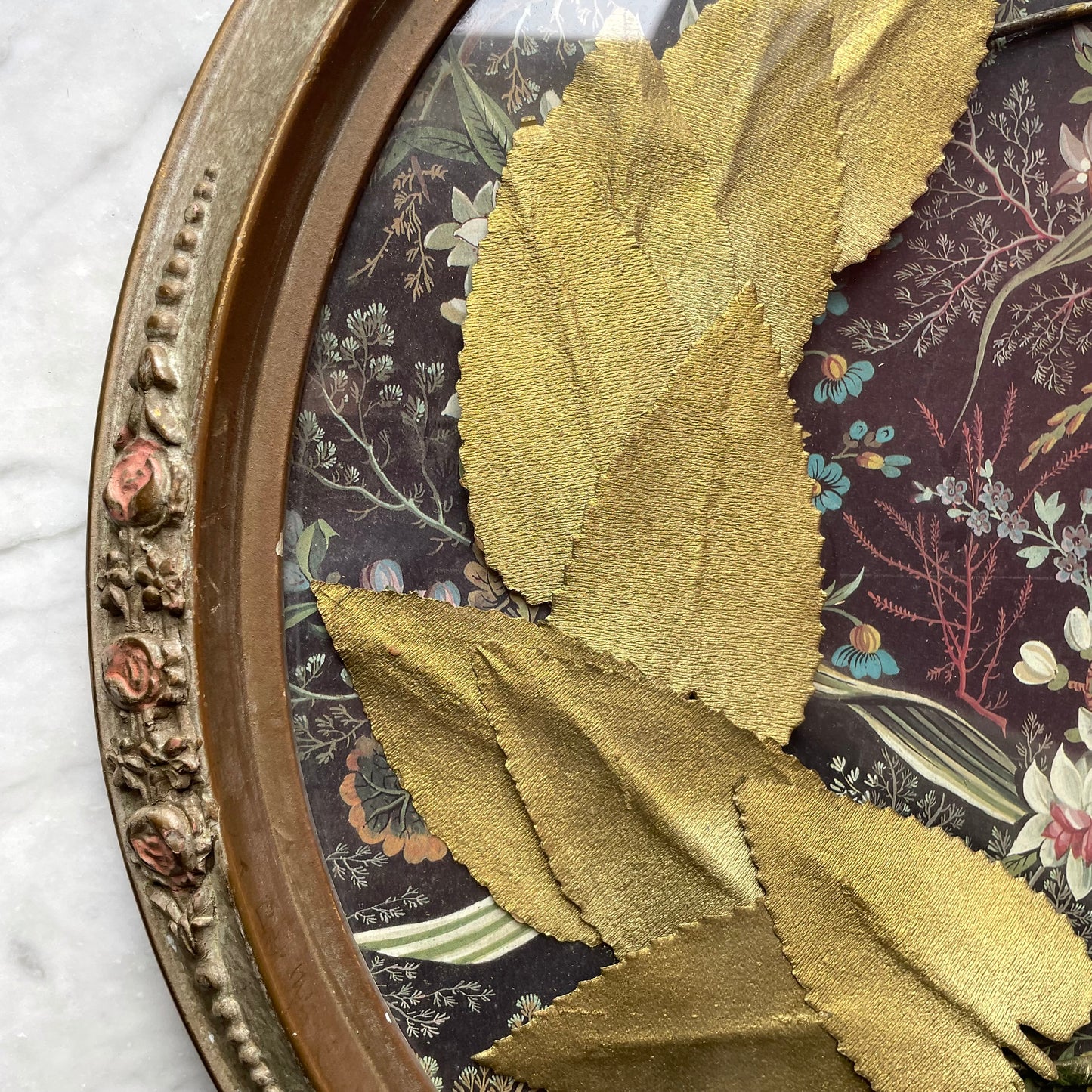 Antique Millinery Wreath Assemblage