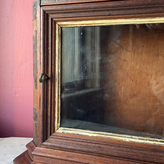 Antique Wood & Glass Display Case