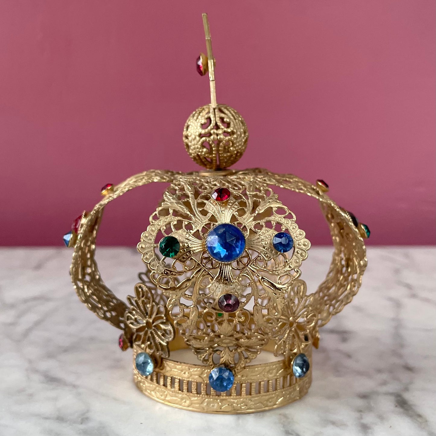 Vintage Jeweled Santos Crown