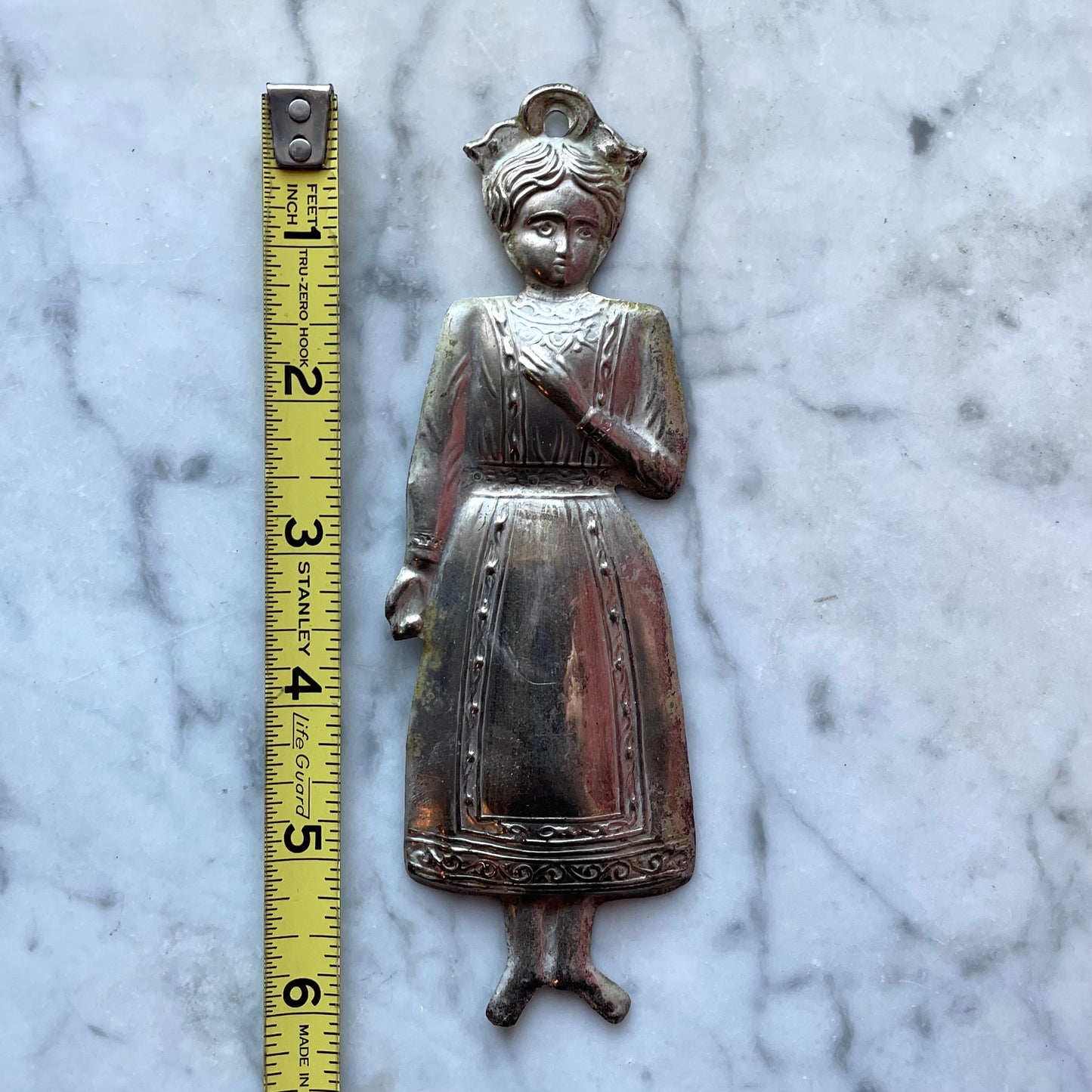 Antique Silver Ex Voto Girl