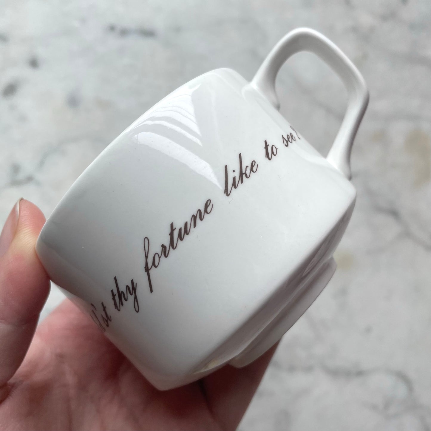 Vintage Fortune Telling Tea Cup & Saucer | Royal Kendal