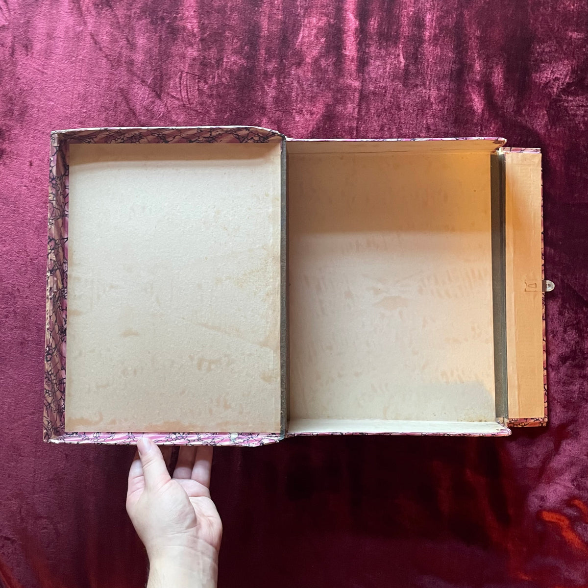 Vintage Book Shaped File Box