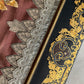 Antique Black Lacquer Folder with Butterfly Specimens on Silk
