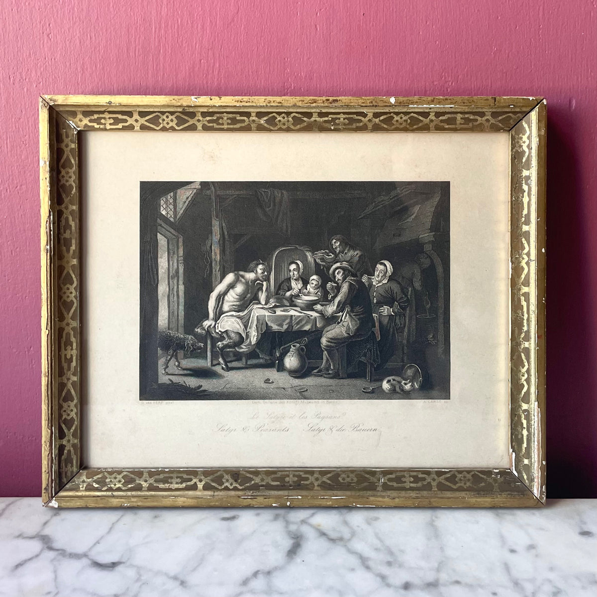 The Satyr & the Peasants | Victorian Framed Print
