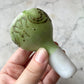 Antique Hand Painted Milk Glass Decanter