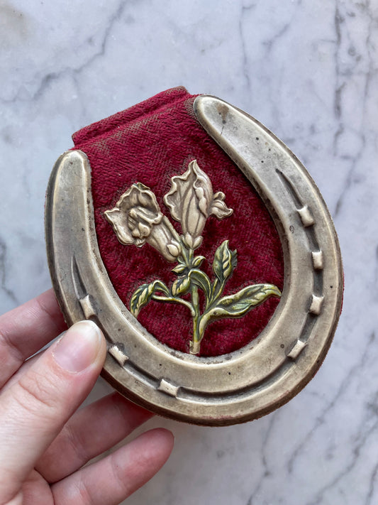 Victorian Horseshoe Shaped Autograph Album