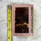 Victorian Book Shaped Glass Box with Frozen Charlotte Doll