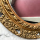 Vintage Baroque Style Oval Gilded Mirror