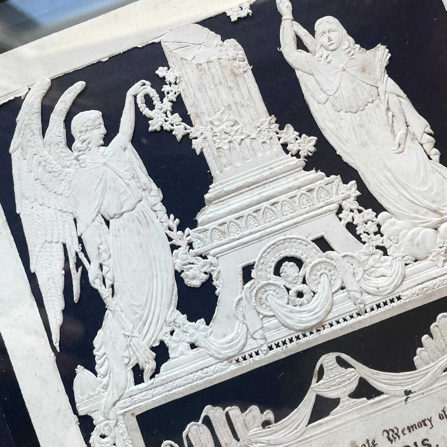 Victorian Diecut Memorial for Esau Harris | 1880