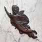 Antique Cherub Wooden Appliqué