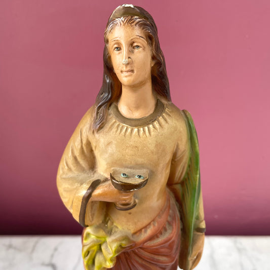 Vintage Saint Lucy Statue