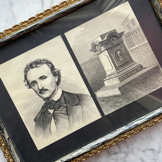 Edgar Allan Poe | Antique Framed Print