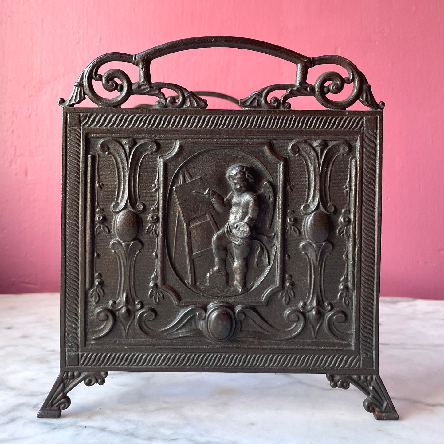 Antique Cupid Book Rack