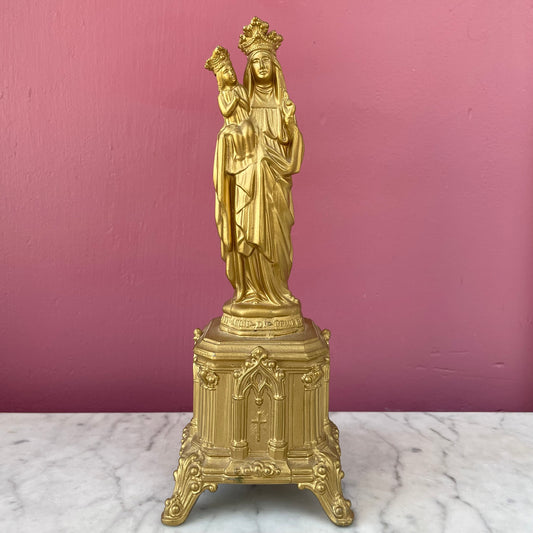 Vintage Madonna & Child Musical Figure | Saint Anne de Beaupré