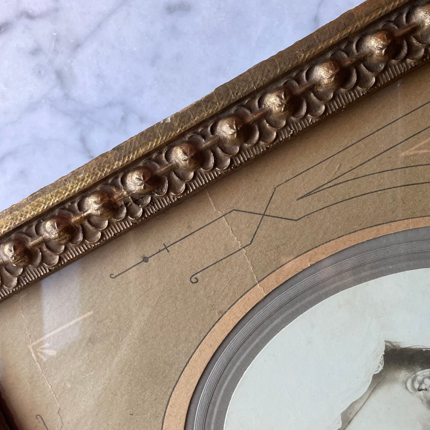Antique Framed Post Mortem Photo