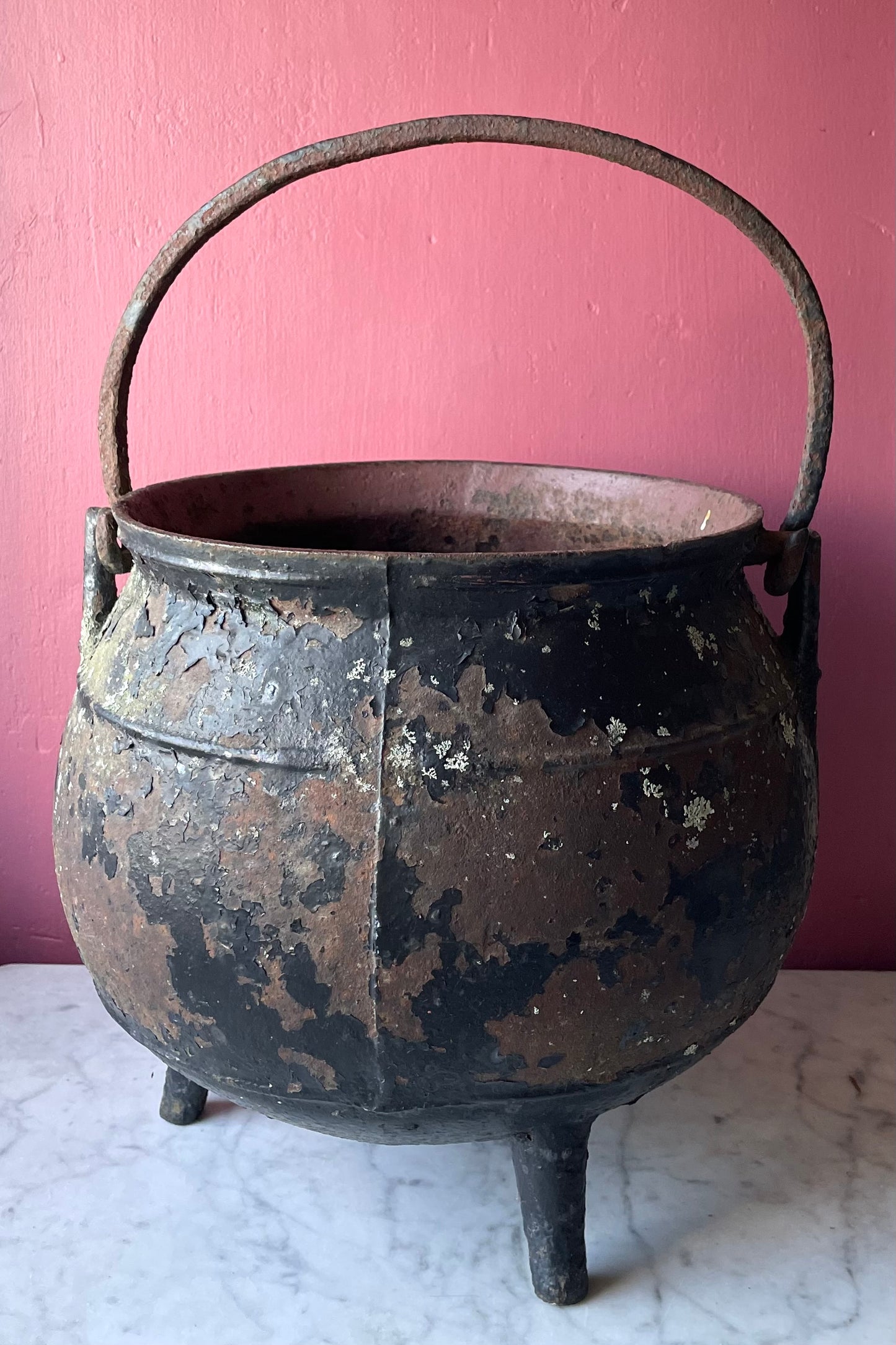 Large Antique Cast Iron Cauldron