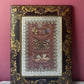 Antique Black Lacquer Folder with Butterfly Specimens on Silk