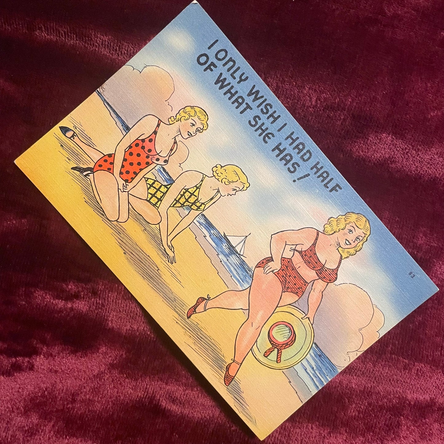 Vintage Postcard | Zaftig Gal