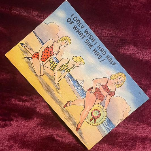 Vintage Postcard | Zaftig Gal