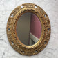 Vintage Baroque Style Oval Gilded Mirror