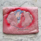 Antique 1930s Pink Satin Handkerchief Holder
