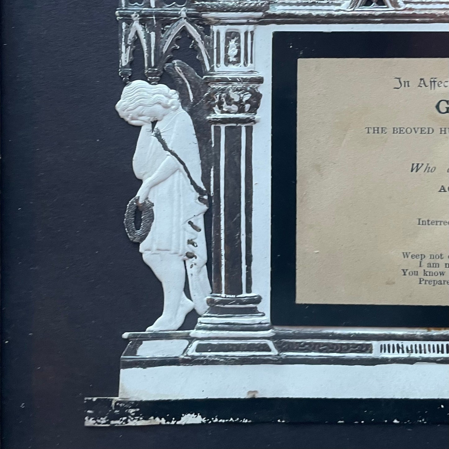 Victorian Mourning Die Cut