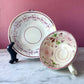 Victorian Pink Lustreware Cup & Saucer